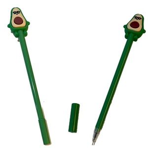 2 Avacado with glasses pen